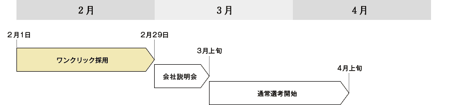 採用スケジュール