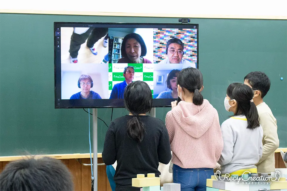 花王リサイクリエーション御成小学校授業風景