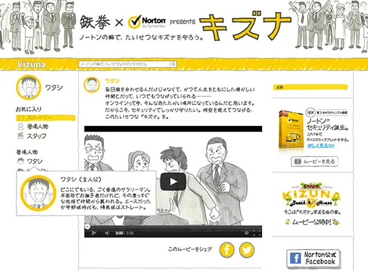 鉄拳×Norton スぺシャルパラパラ漫画『キズナ』特設サイト