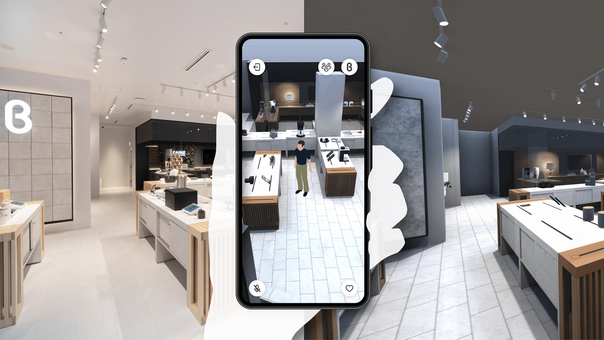 「Virtual b8ta」Digital Twin Shopping Experience, 2021